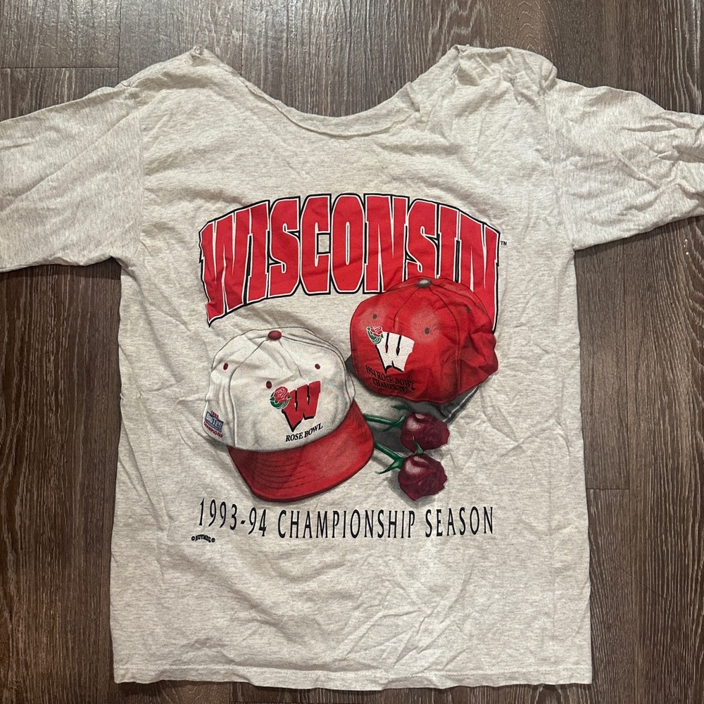 Wisconsin Championship Season Gray T-Shirt